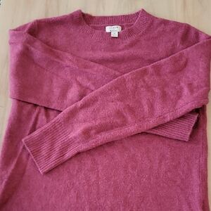 J. Crew Fuchsia Extra Soft Crew Neck Sweater